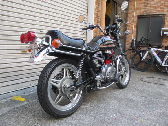【送料無料】カミカゼアルフィン★黒/CB250T/CB400T/バブ/ホーク2